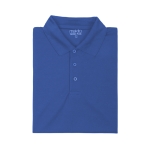 Polo technique promotionnel en polyester respirant 180 g/m² MKT couleur bleu septième vue