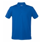 Polo technique promotionnel en polyester respirant 180 g/m² MKT couleur bleu