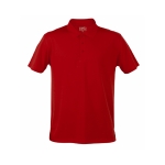 Polo technique promotionnel en polyester respirant 180 g/m² MKT couleur rouge première vue