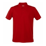 Polo technique promotionnel en polyester respirant 180 g/m² MKT couleur rouge