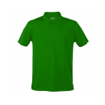 Polo technique promotionnel en polyester respirant 180 g/m² MKT couleur vert première vue