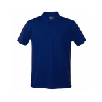 Polo technique promotionnel en polyester respirant 180 g/m² MKT couleur bleu marine première vue
