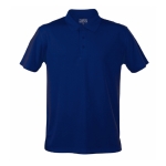 Polo technique promotionnel en polyester respirant 180 g/m² MKT couleur bleu marine