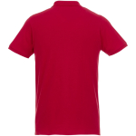 Polo en coton biologique et polyester recyclé 220 g/m² Elevate NXT couleur rouge deuxième vue arrière
