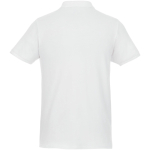 Polo en coton biologique et polyester recyclé 220 g/m² Elevate NXT couleur blanc deuxième vue arrière