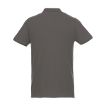 Polo en coton biologique et polyester recyclé 220 g/m² Elevate NXT couleur gris taupe deuxième vue arrière