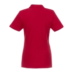 Polo femmes en coton bio et polyester recyclé 220 g/m² Elevate NXT couleur rouge