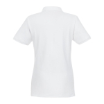 Polo femmes en coton bio et polyester recyclé 220 g/m² Elevate NXT couleur blanc