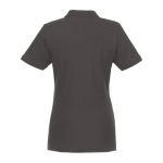 Polo femmes en coton bio et polyester recyclé 220 g/m² Elevate NXT couleur gris foncé