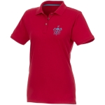 Polo femmes en coton bio et polyester recyclé 220 g/m² Elevate NXT vue impression sérigraphique
