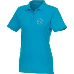 Polo femmes en coton bio et polyester recyclé 220 g/m² Elevate NXT vue impression sérigraphique