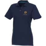 Polo femmes en coton bio et polyester recyclé 220 g/m² Elevate NXT vue impression sérigraphique