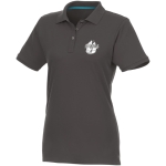 Polo femmes en coton bio et polyester recyclé 220 g/m² Elevate NXT vue impression sérigraphique