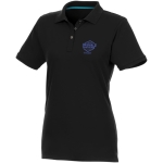 Polo femmes en coton bio et polyester recyclé 220 g/m² Elevate NXT vue impression sérigraphique
