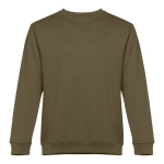 Sweat plusieurs coloris en polyester et coton 300 g/m² THC Delta couleur vert militaire