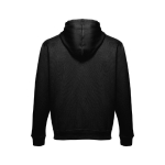 Sweat avec poche kangourou en coton et polyester 320 g/m² THC Moscow couleur blanc/noir deuxième vue