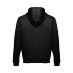Sweat avec poche kangourou en coton et polyester 320 g/m² THC Moscow couleur blanc/noir