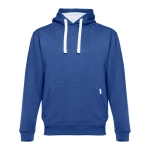 Sweat avec poche kangourou en coton et polyester 320 g/m² THC Moscow couleur bleu roi