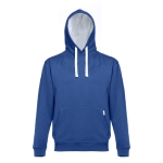 Sweat avec poche kangourou en coton et polyester 320 g/m² THC Moscow couleur bleu roi quatrième vue