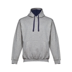 Sweat avec poche kangourou en coton et polyester 320 g/m² THC Moscow couleur gris chiné première vue