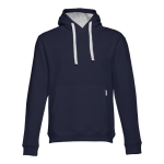 Sweat avec poche kangourou en coton et polyester 320 g/m² THC Moscow couleur bleu marine