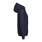Sweat avec poche kangourou en coton et polyester 320 g/m² THC Moscow couleur bleu marine troisième vue