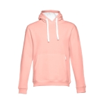 Sweat avec poche kangourou en coton et polyester 320 g/m² THC Moscow couleur saumon première vue