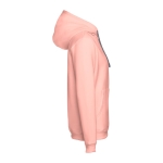 Sweat avec poche kangourou en coton et polyester 320 g/m² THC Moscow couleur saumon troisième vue