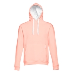 Sweat avec poche kangourou en coton et polyester 320 g/m² THC Moscow couleur saumon quatrième vue