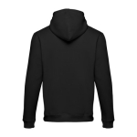 Sweat avec poche kangourou en coton et polyester 320 g/m² THC Moscow couleur noir/gris