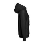 Sweat avec poche kangourou en coton et polyester 320 g/m² THC Moscow couleur noir/gris troisième vue