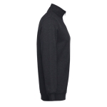 Sweats avec fermeture ¼ en coton et polyester 320 g/m² THC Budapest couleur noir