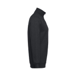 Sweats avec fermeture ¼ en coton et polyester 320 g/m² THC Budapest couleur noir troisième vue