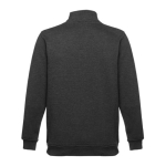 Sweats avec fermeture ¼ en coton et polyester 320 g/m² THC Budapest couleur gris graphite