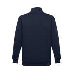 Sweats avec fermeture ¼ en coton et polyester 320 g/m² THC Budapest couleur bleu marine deuxième vue