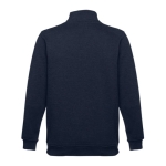 Sweats avec fermeture ¼ en coton et polyester 320 g/m² THC Budapest couleur bleu marine