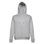 Sweats sérigraphiés en coton et polyester 320 g/m² THC Amsterdam couleur gris quatrième vue