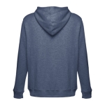 Sweats sérigraphiés en coton et polyester 320 g/m² THC Amsterdam couleur bleu chiné