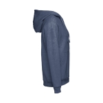 Sweats sérigraphiés en coton et polyester 320 g/m² THC Amsterdam couleur bleu chiné troisième vue