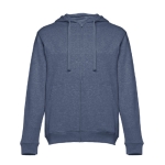 Sweats sérigraphiés en coton et polyester 320 g/m² THC Amsterdam couleur bleu chiné