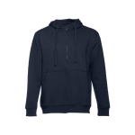Sweats sérigraphiés en coton et polyester 320 g/m² THC Amsterdam couleur bleu marine première vue