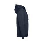 Sweats sérigraphiés en coton et polyester 320 g/m² THC Amsterdam couleur bleu marine troisième vue