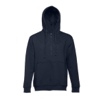Sweats sérigraphiés en coton et polyester 320 g/m² THC Amsterdam couleur bleu marine quatrième vue