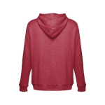 Sweats sérigraphiés en coton et polyester 320 g/m² THC Amsterdam couleur rouge chiné deuxième vue