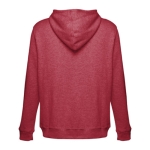 Sweats sérigraphiés en coton et polyester 320 g/m² THC Amsterdam couleur rouge chiné