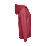 Sweats sérigraphiés en coton et polyester 320 g/m² THC Amsterdam couleur rouge chiné troisième vue