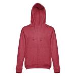 Sweats sérigraphiés en coton et polyester 320 g/m² THC Amsterdam couleur rouge chiné quatrième vue