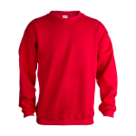 Sweat économique à coloris vifs en coton et polyester 280 g/m² Keya couleur rouge quatrième vue