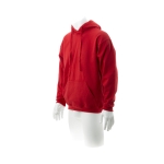 Sweats personnalisés en coton et polyester 280 g/m² Keya couleur rouge troisième vue
