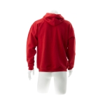 Sweats personnalisés en coton et polyester 280 g/m² Keya couleur rouge quatrième vue